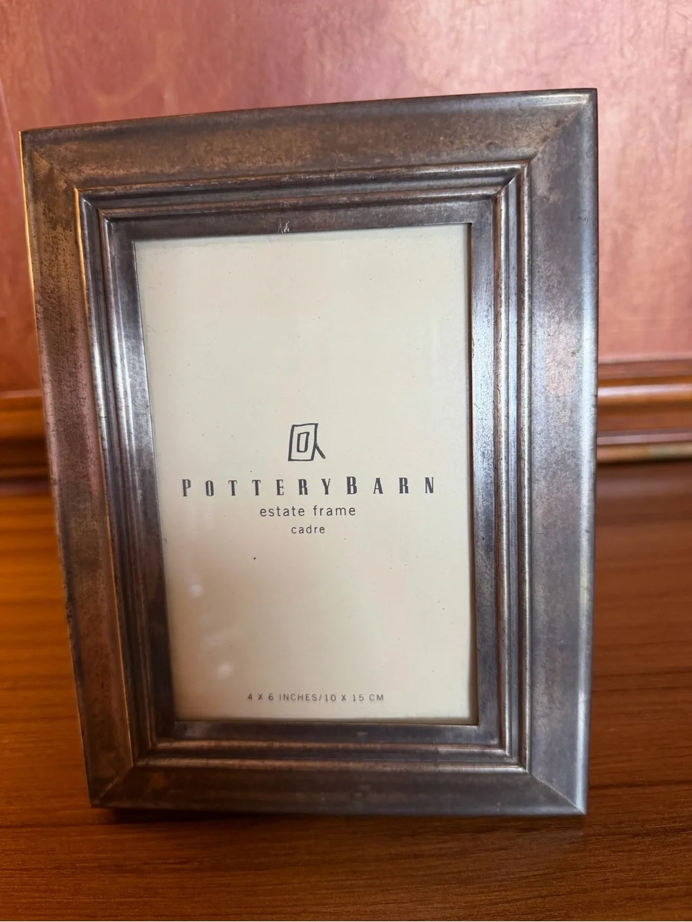 Pottery Barn Estate Picture Photo Frame Silver Tone 4 X 6 Classic Wedding
